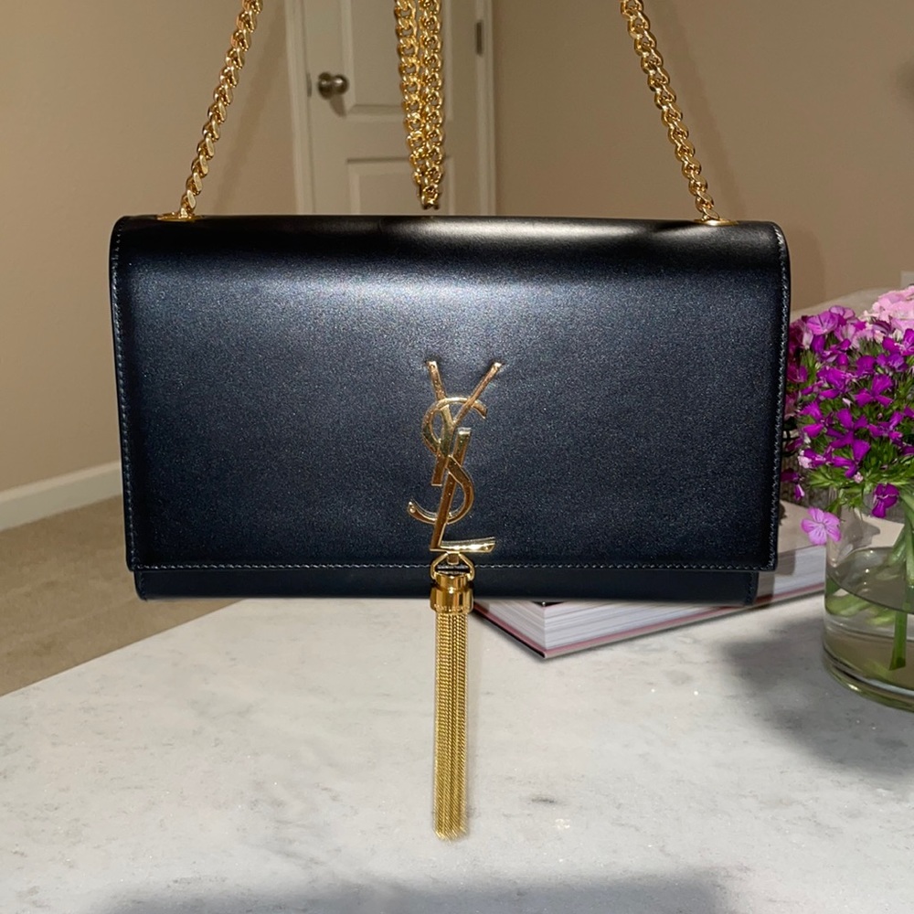 Saint Laurent Kate Medium Chain Bag with Tassel